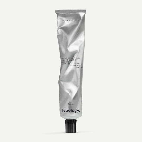 Typology Exfoliating Night Cream with 6% AHA and Lavender Extract