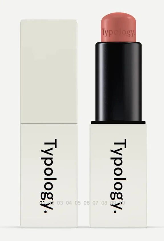 Typology Tinted Replenishing Lip Balm - Powder Pink & Complimentary Korean Face Sheet Masque